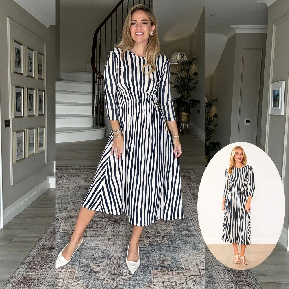 Cooper Dress (Navy Stripe) - Image 2