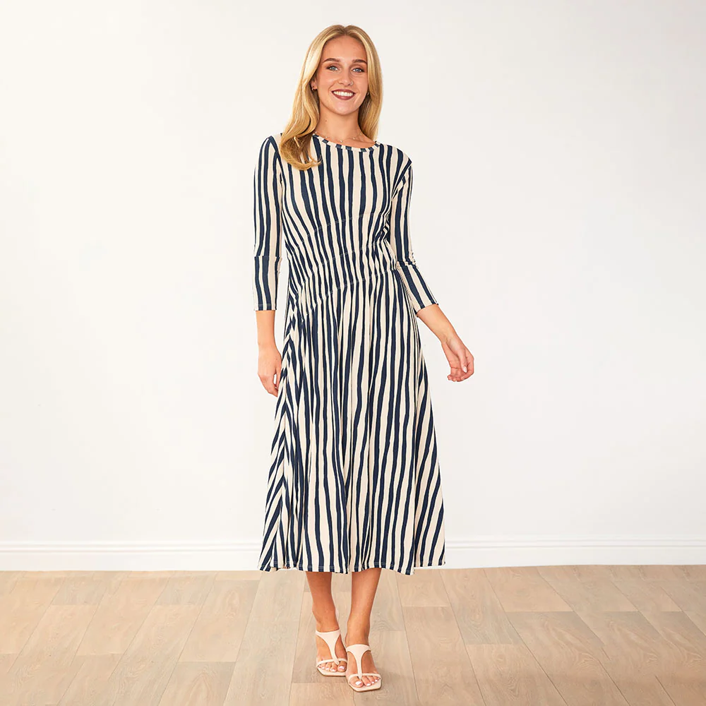 Cooper Dress (Navy Stripe) - Image 3