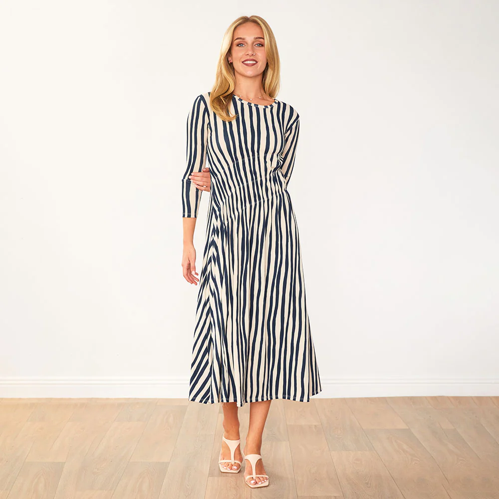 Cooper Dress (Navy Stripe) - Image 4