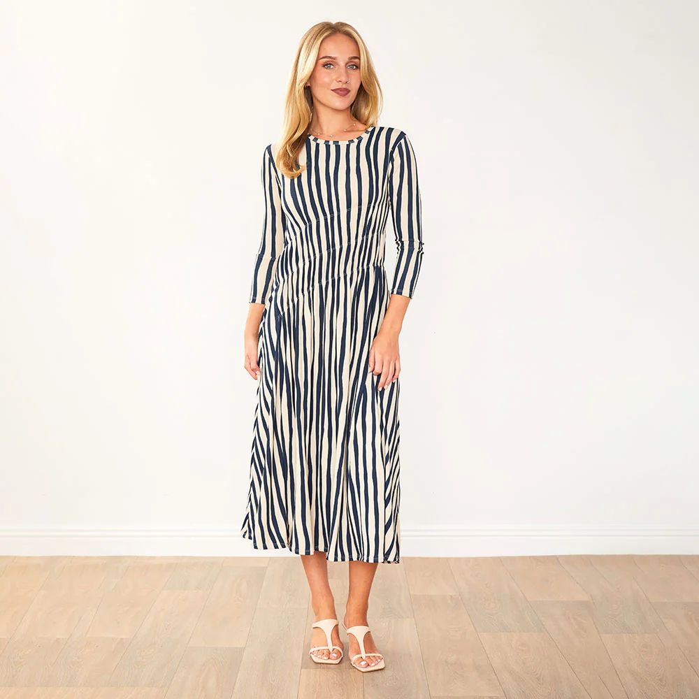 Cooper Dress (Navy Stripe) - Image 6