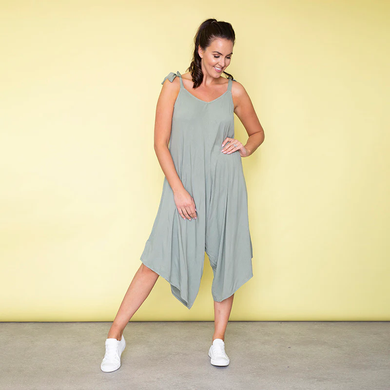 Frankie Relaxed Fit Jumpsuit (Khaki) - Image 5
