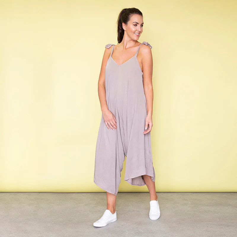 Frankie Relaxed Fit Jumpsuit (Sand) - Image 4
