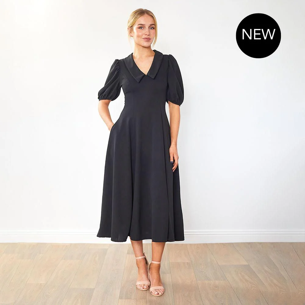 Cora Dress (Black) - Image 11