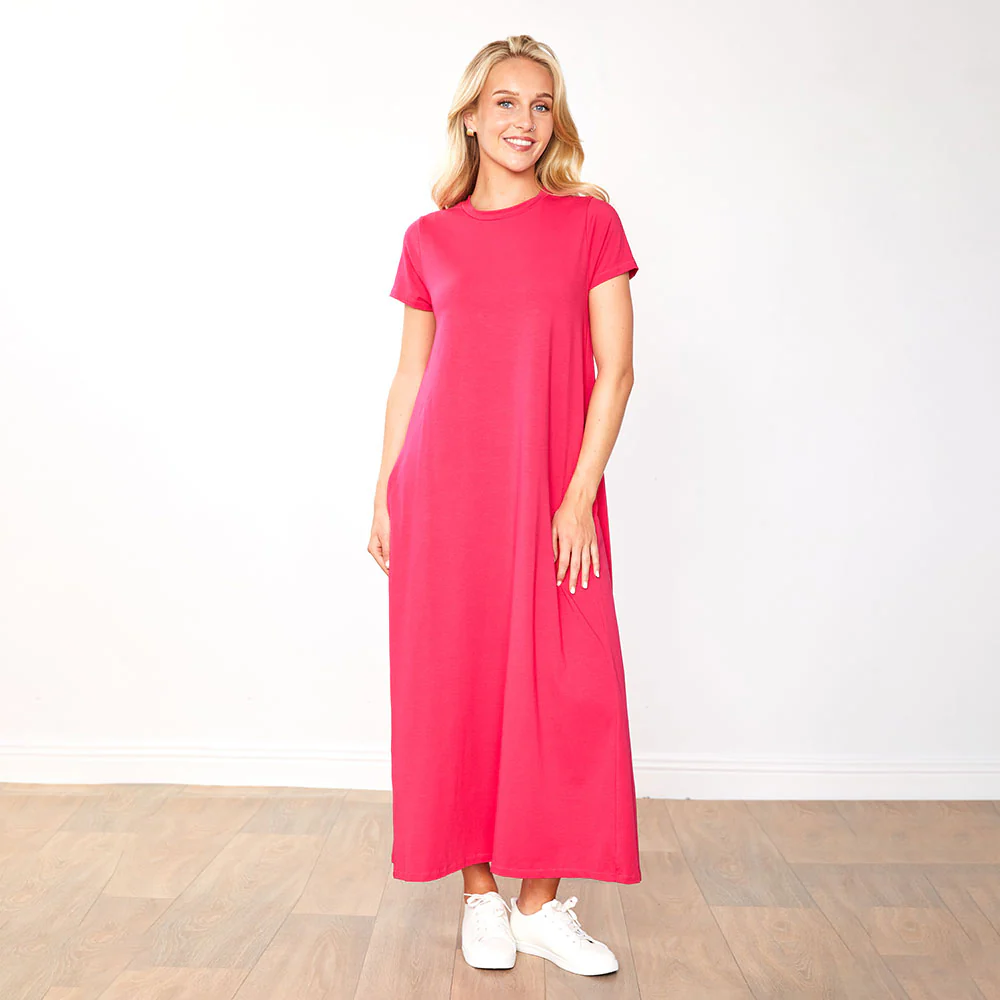 Cristina Dress (Fuchsia) - Image 2