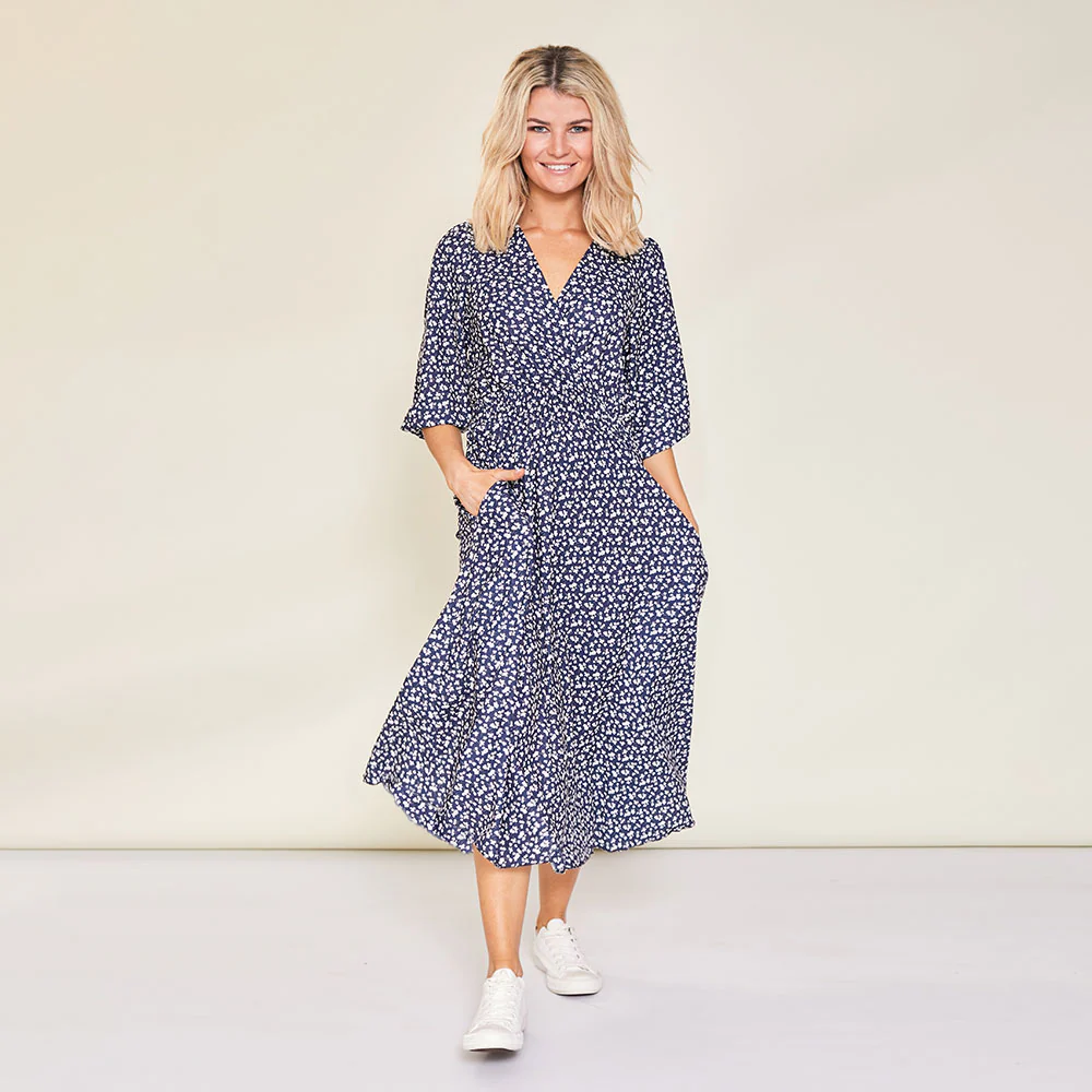 Daisy Dress (Navy Floral) - Image 8