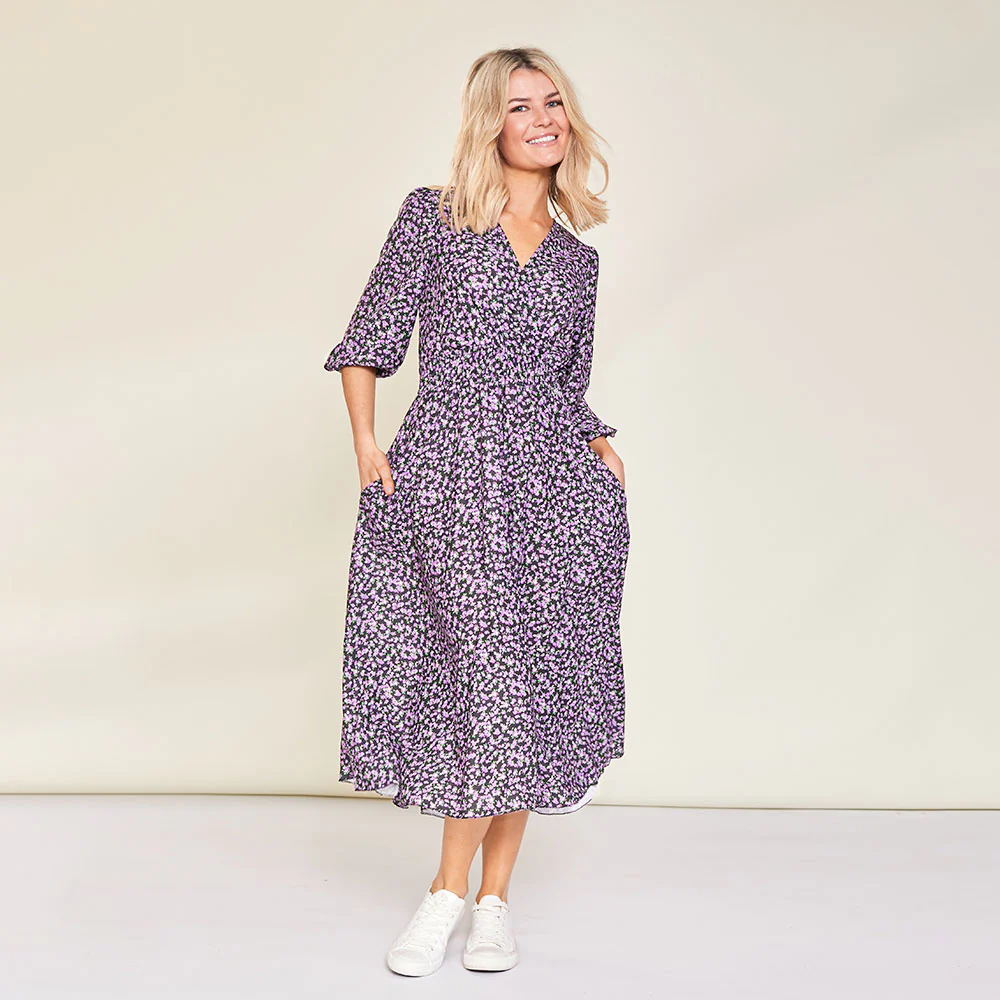 Daisy Dress (Lilac Floral) - Image 4