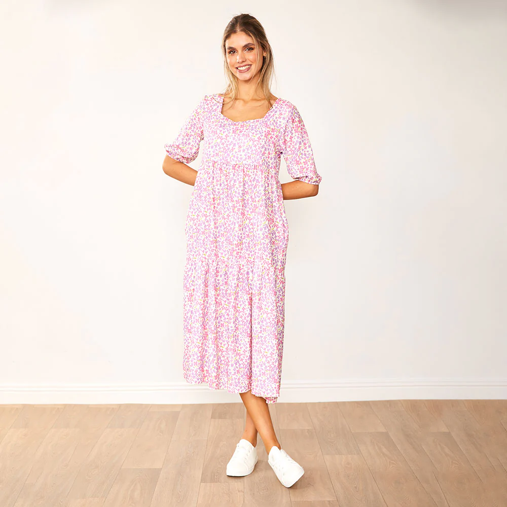 Delta Dress (Lilac Floral) - Image 8