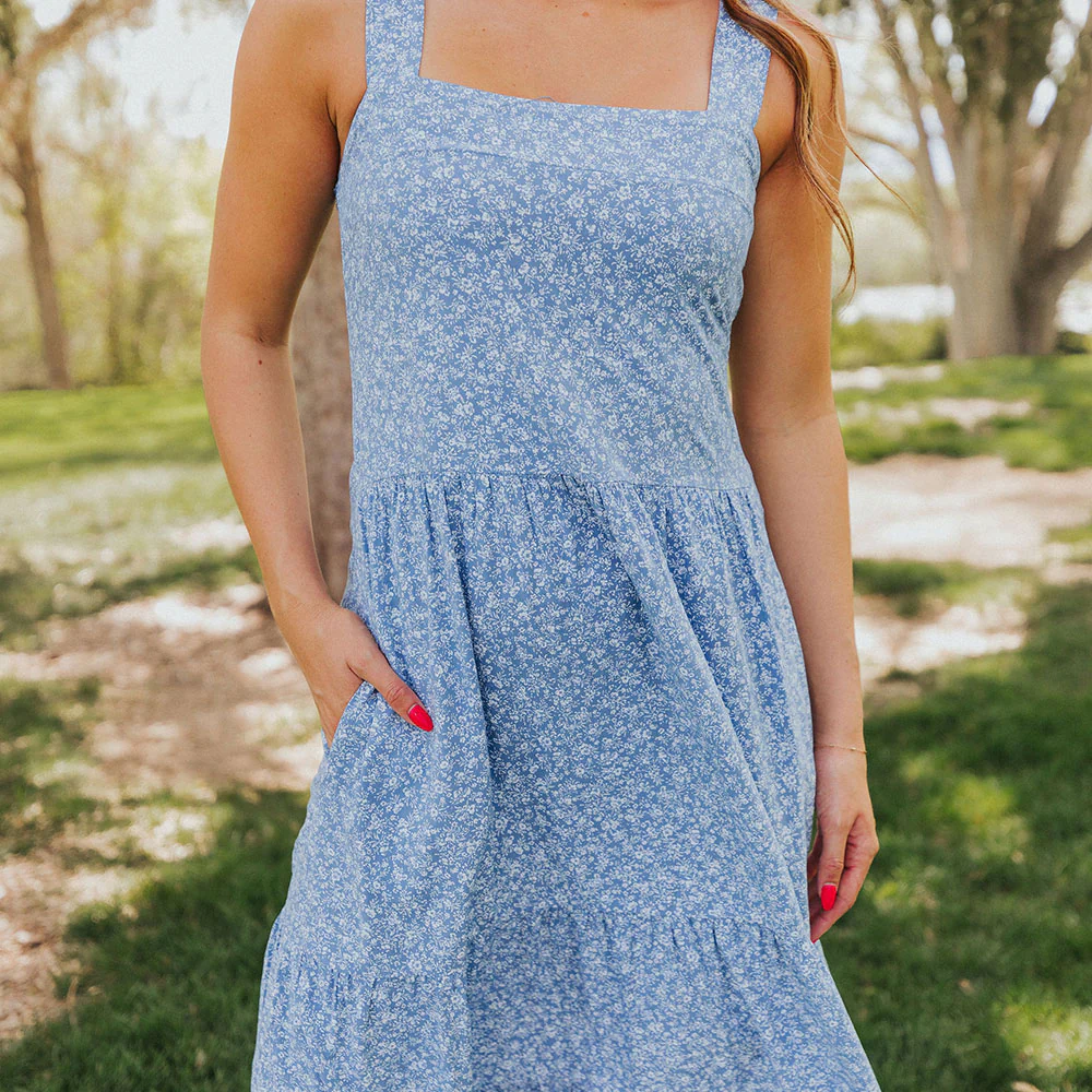 Diana Dress (Blue) - Image 8