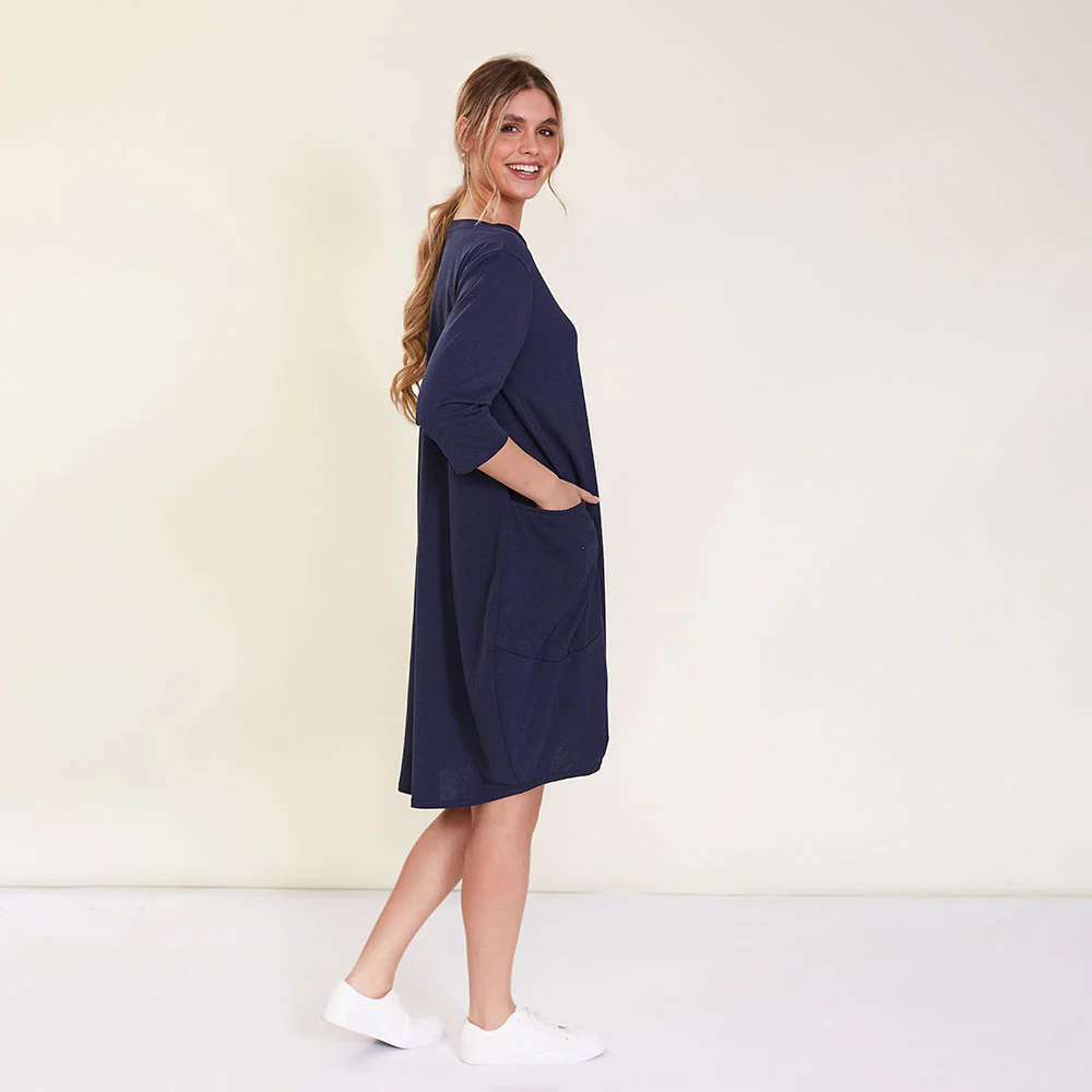 Dion Dress (Navy) - Image 2