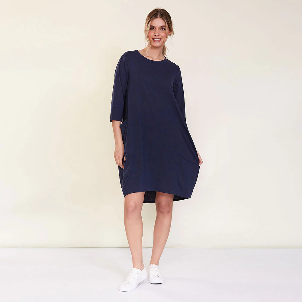 Dion Dress (Navy) - Image 4