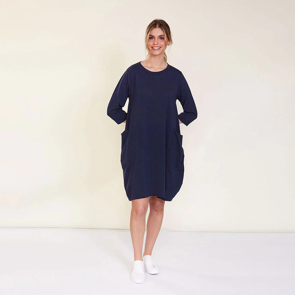 Dion Dress (Navy) - Image 5