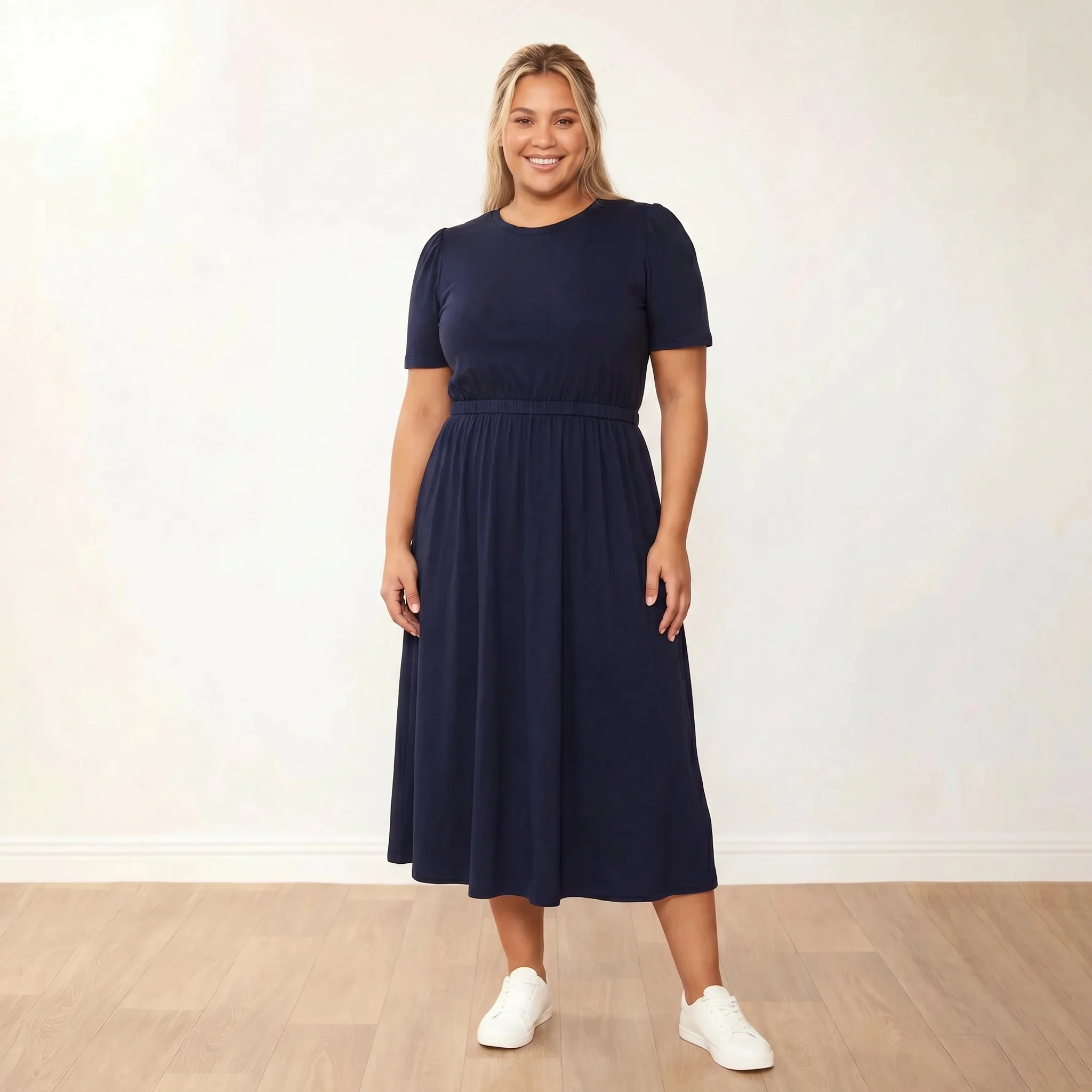Eilish Dress (Navy) - Image 5