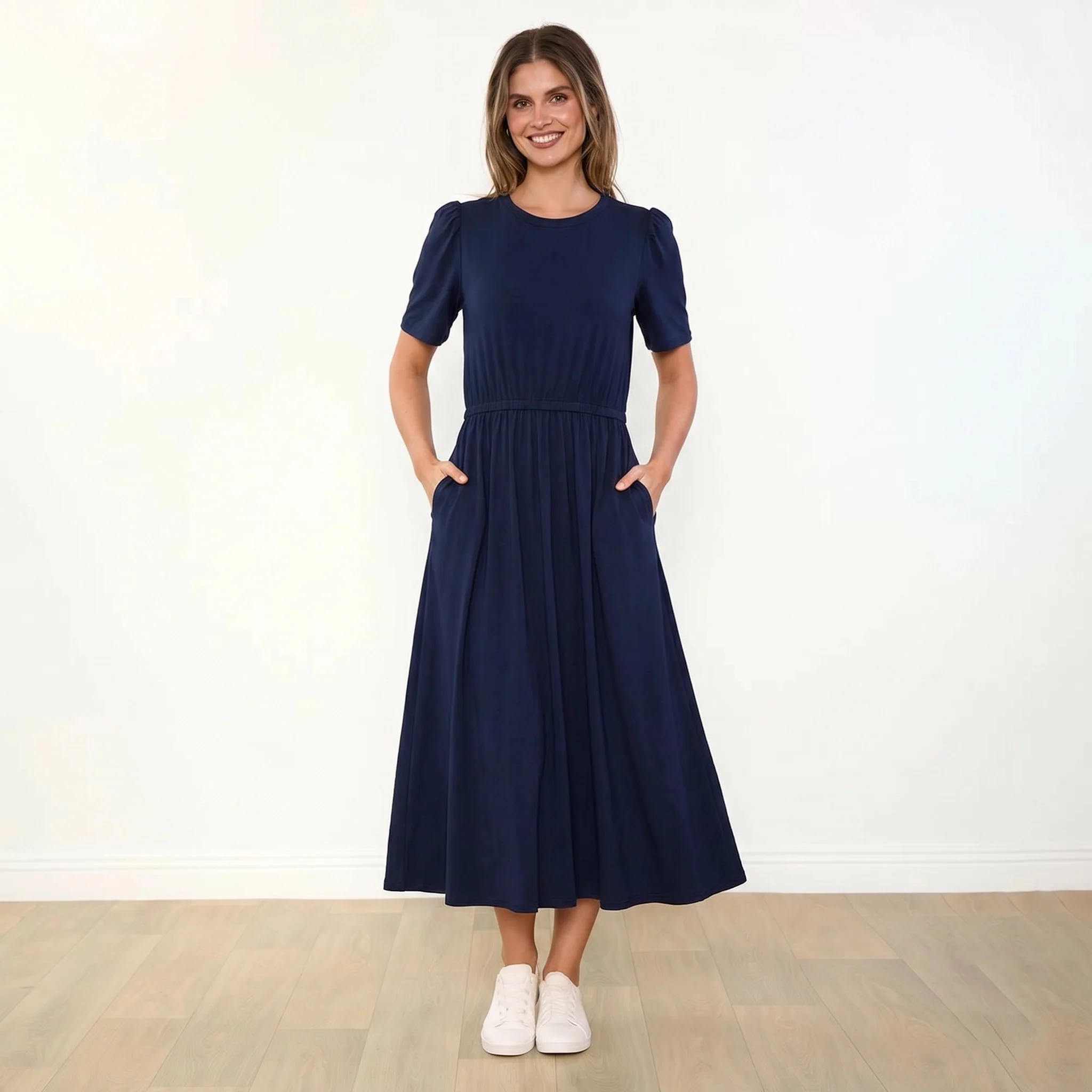 Eilish Dress (Navy) - Image 6