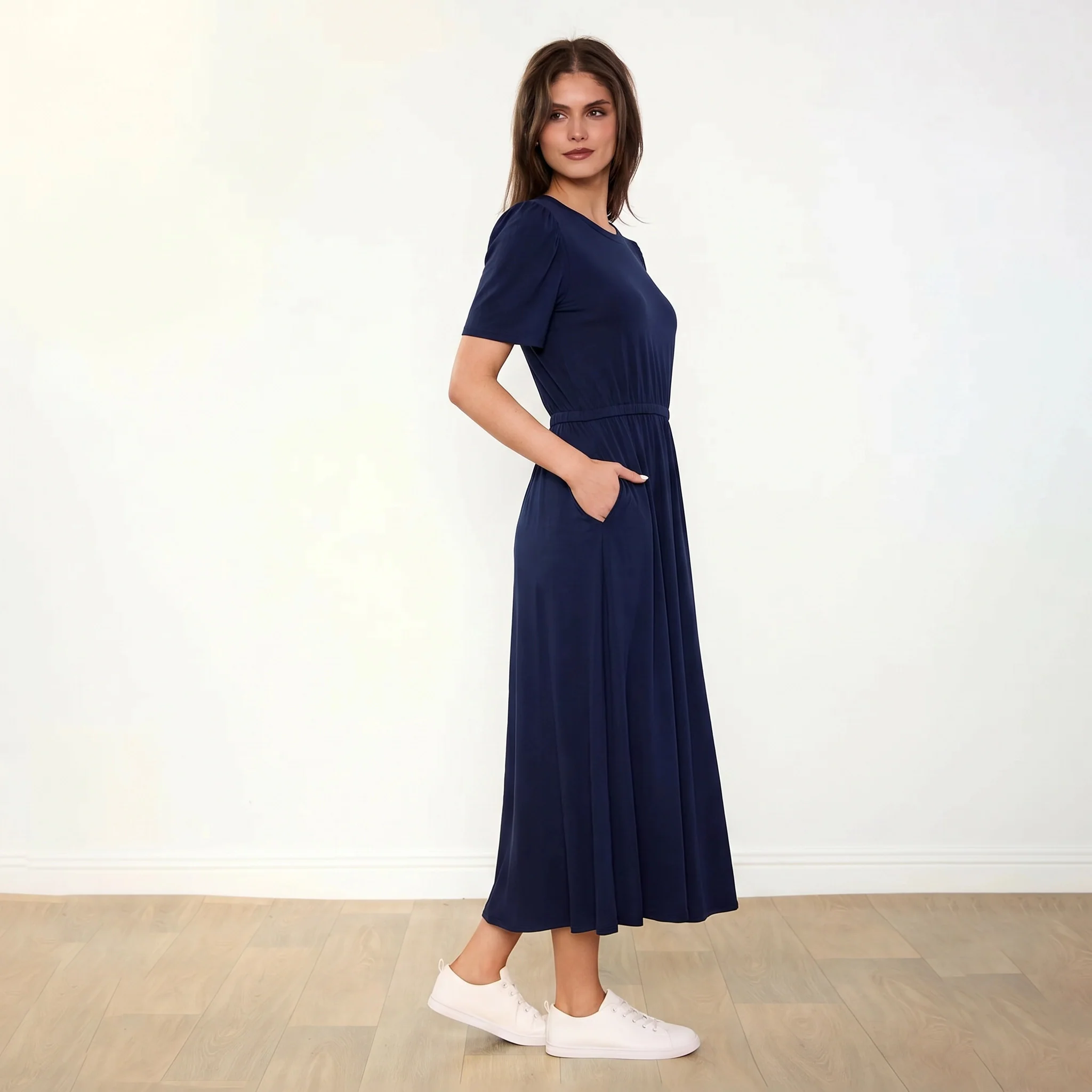 Eilish Dress (Navy) - Image 8