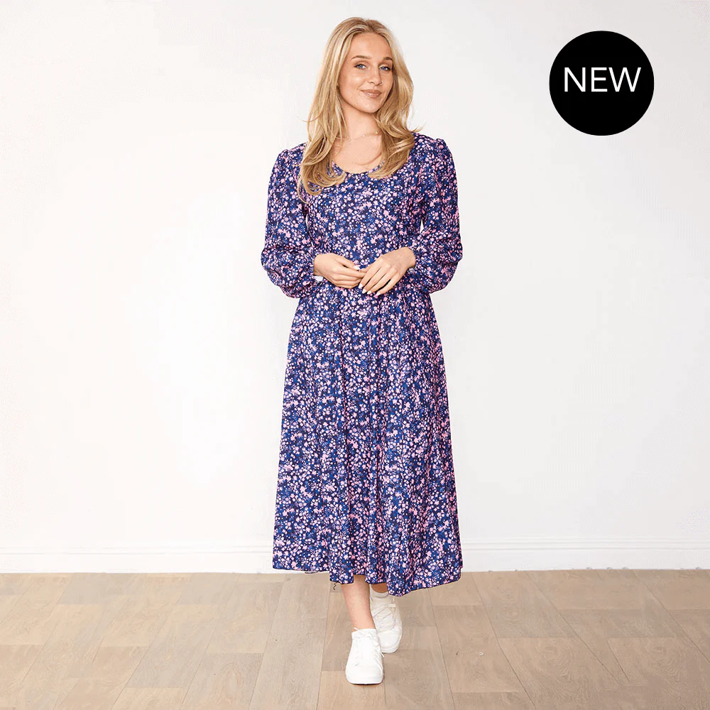Ela Dress (Lilac Floral)