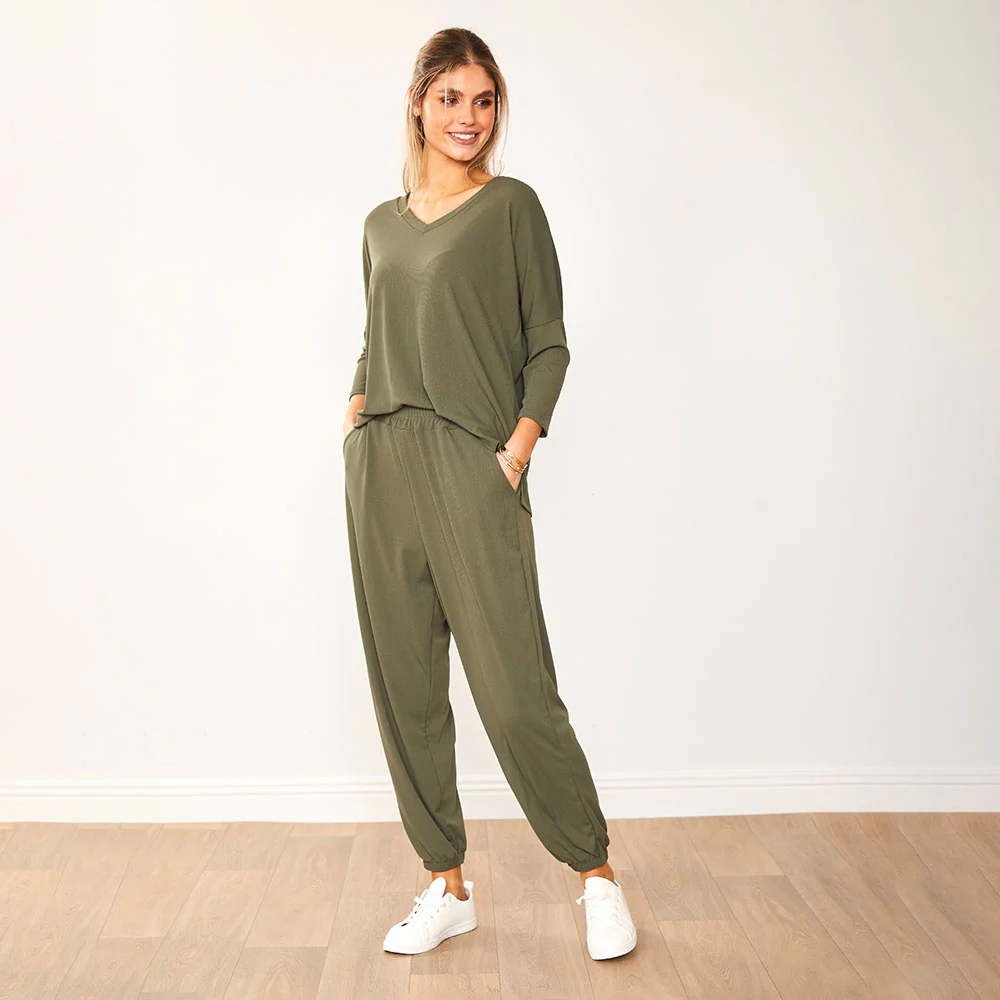Elin Trousers (Khaki) - Image 2