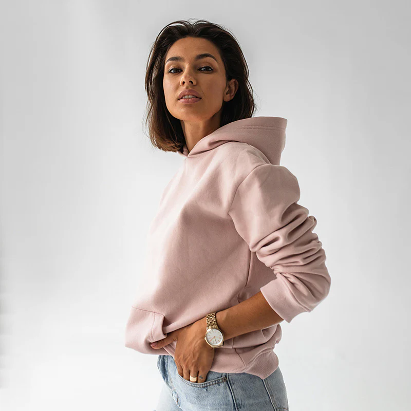 Ellie Oversized Hoody (Pink Salt) - Image 4