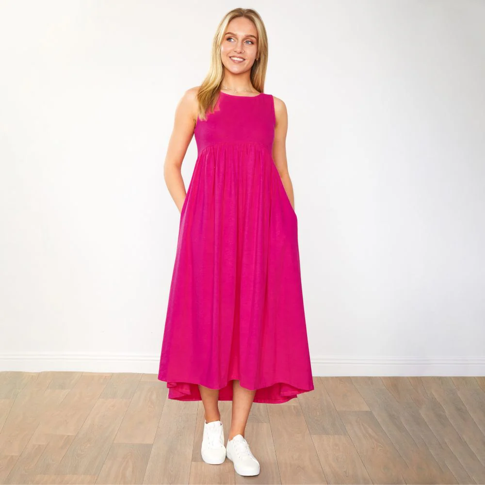 Elly Dress (Fuschia) - Image 2