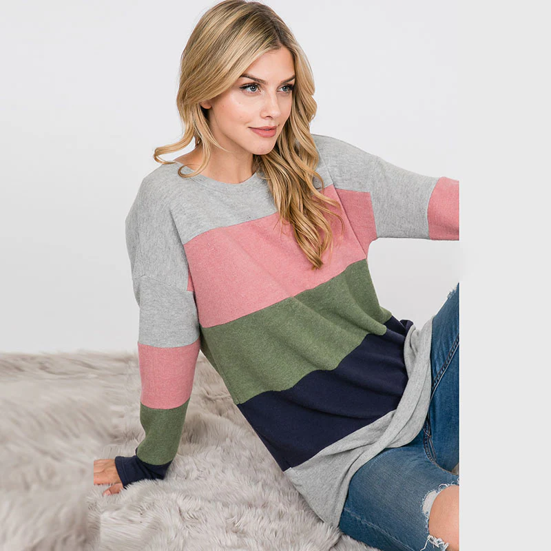 Elms Colour Block Olive - Image 10