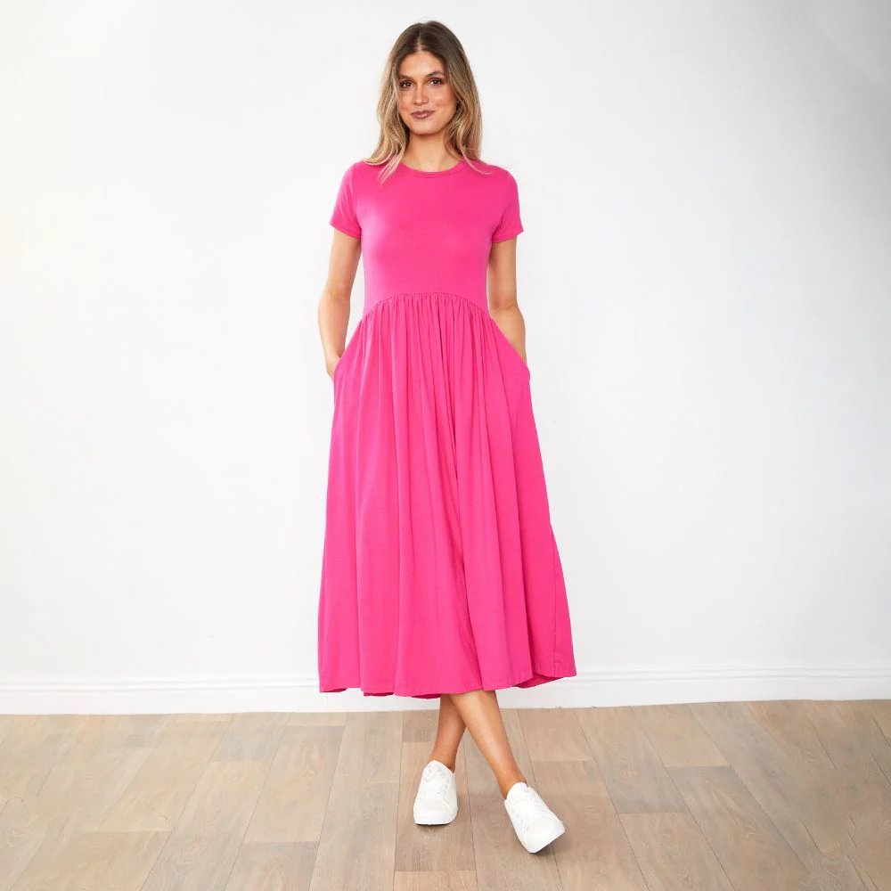 Elsa Dress (Fuschia) - Image 4