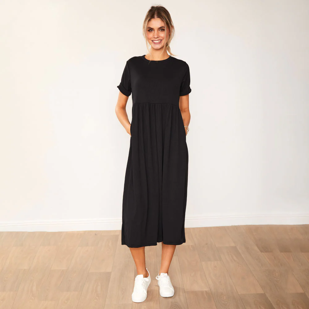 Ely Dress (Black) - Image 2