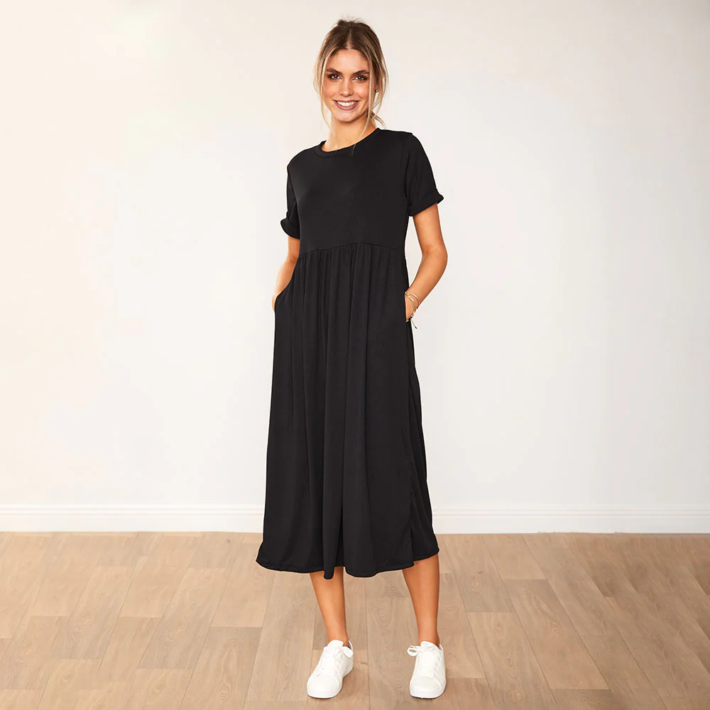 Ely Dress (Black) - Image 4