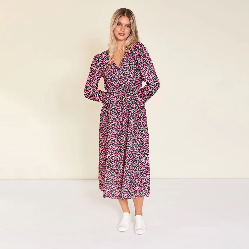 Emery Dress (Pink Floral) - Image 3