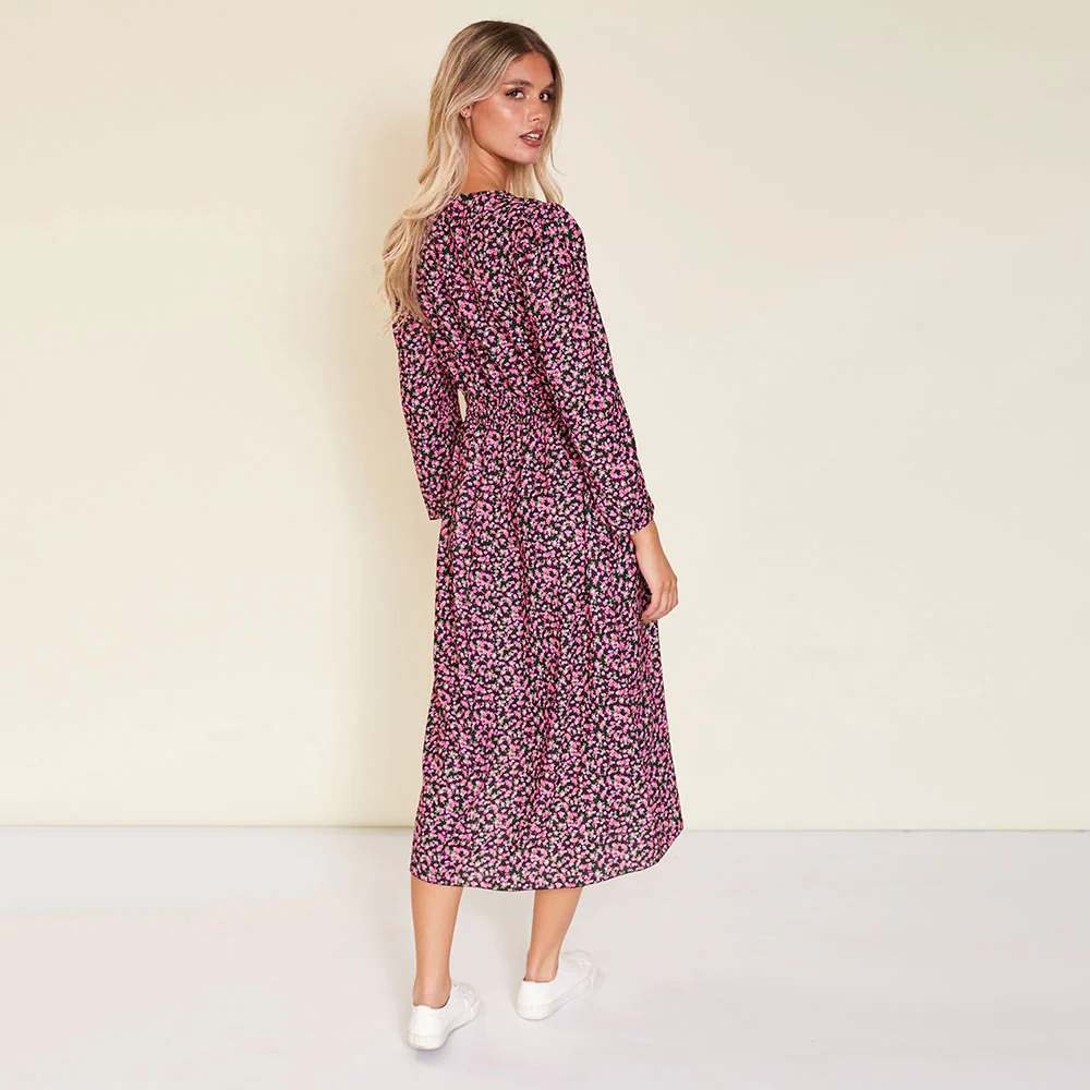 Emery Dress (Pink Floral) - Image 4