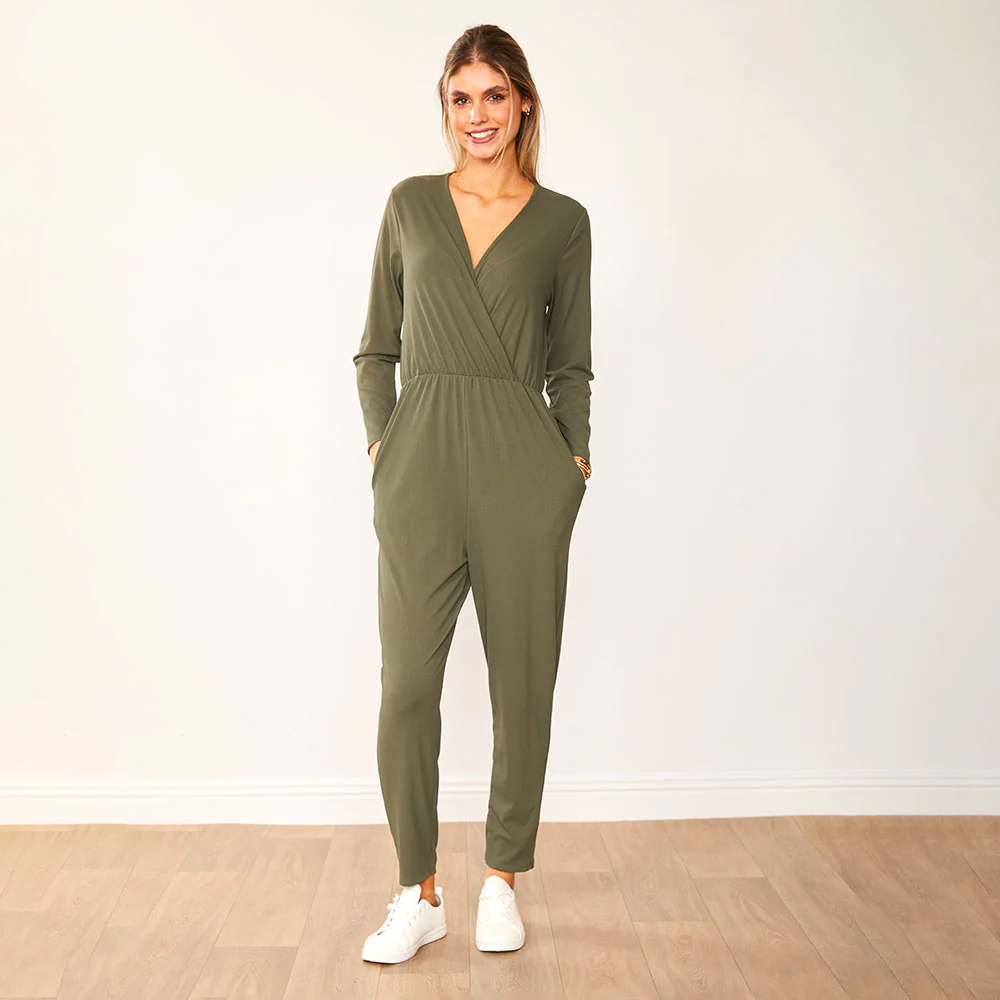 Emery Jumpsuit (Khaki) - Image 7