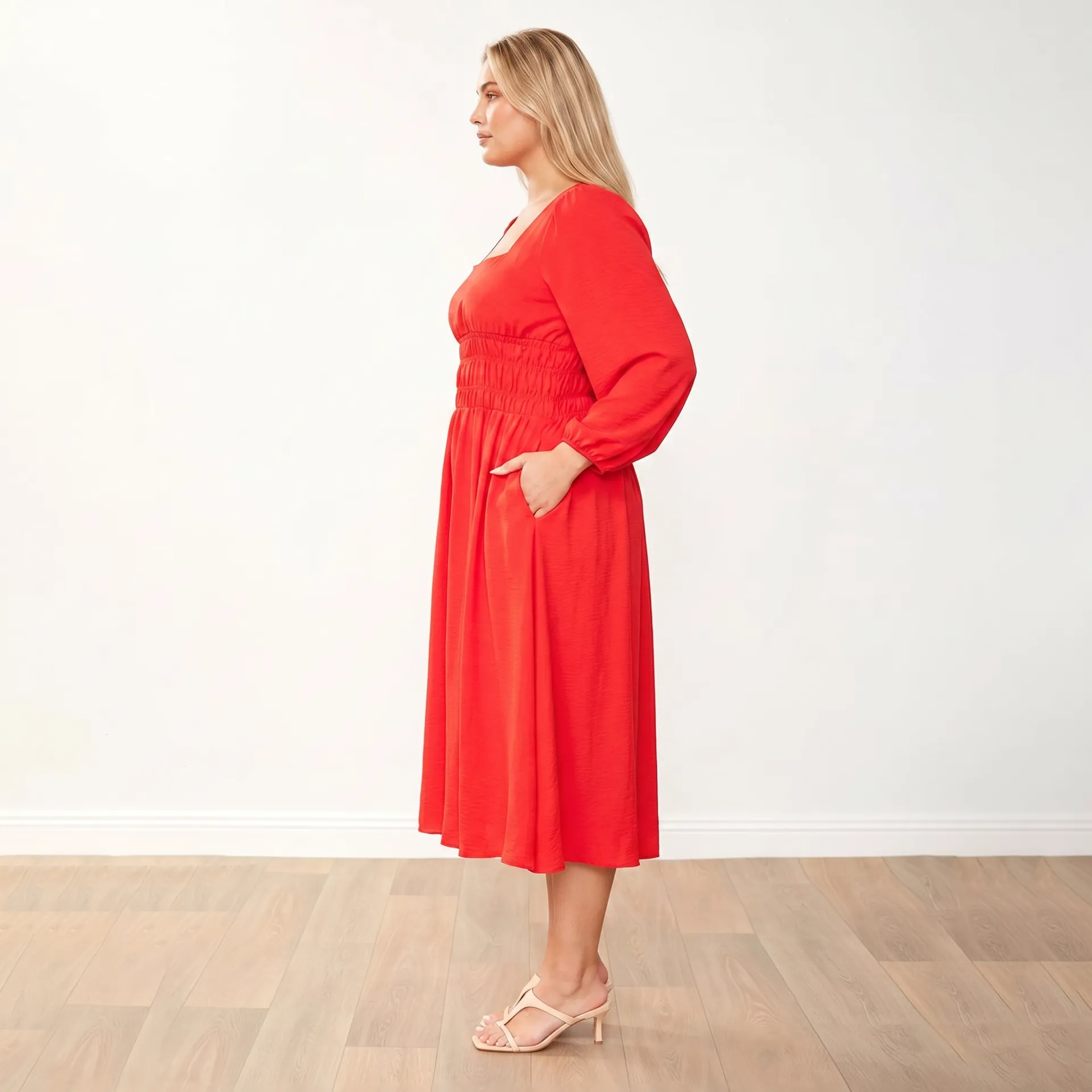 Evelyn Dress (Red) - Image 7