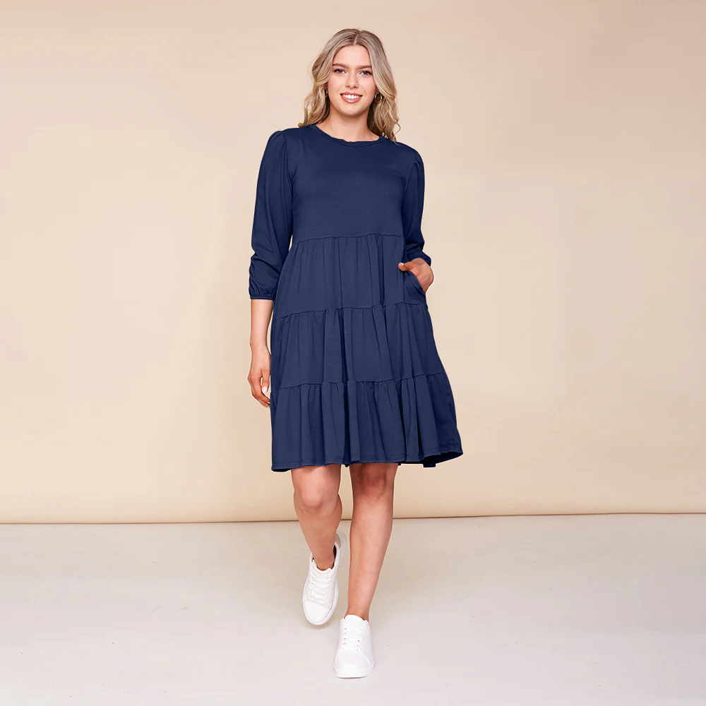 Everly Dress (Navy)