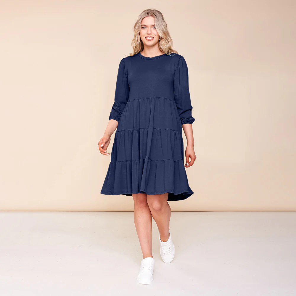 Everly Dress (Navy) - Image 2