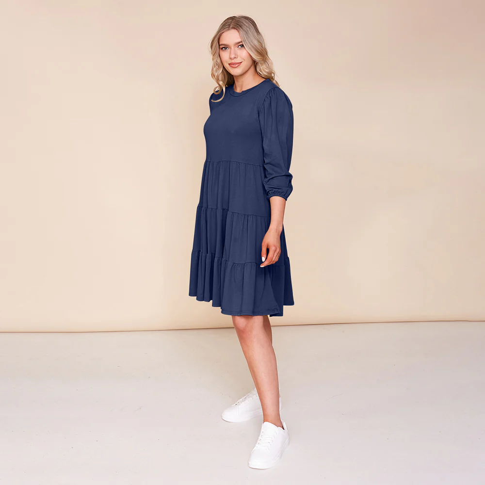 Everly Dress (Navy) - Image 4