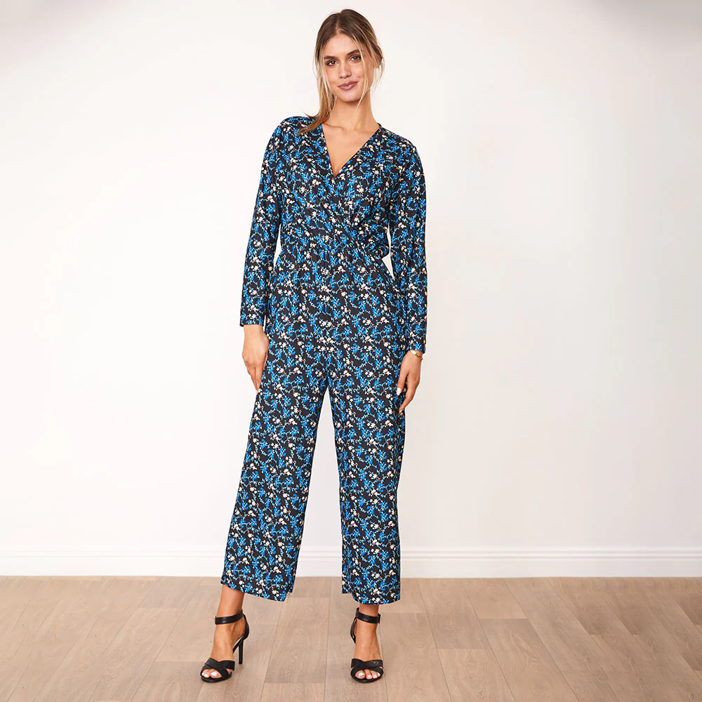 Farrah Jumpsuit (Leopard & Blue Floral) - Image 3