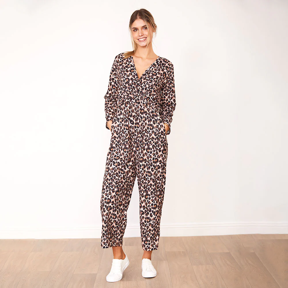 Farrah Jumpsuit (Leopard & Blue Floral) - Image 6
