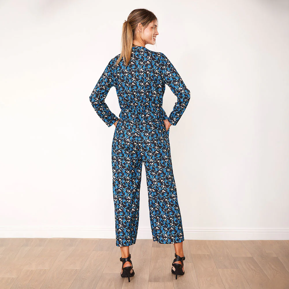 Farrah Jumpsuit (Blue Floral) - Image 5