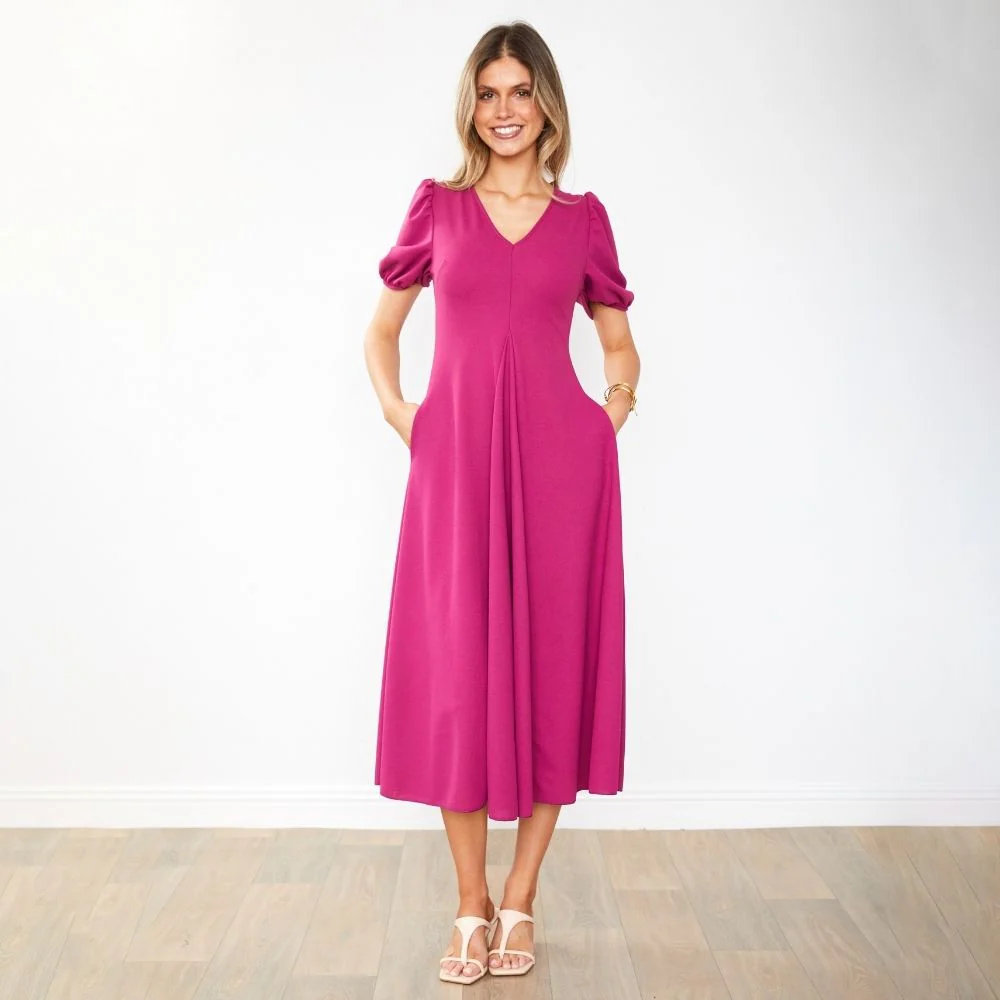 Flora Dress (Berry) - Image 10