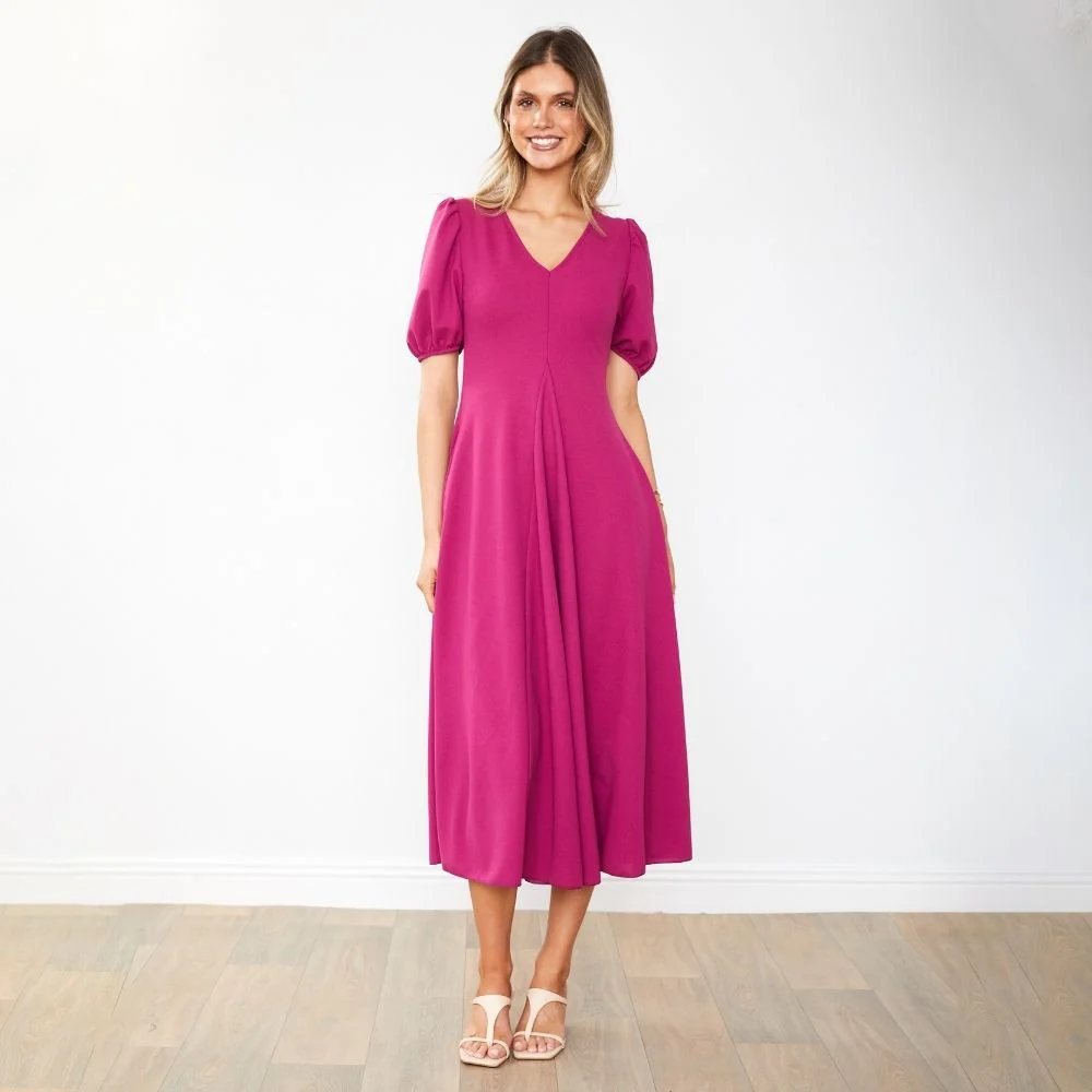 Flora Dress (Berry) - Image 11