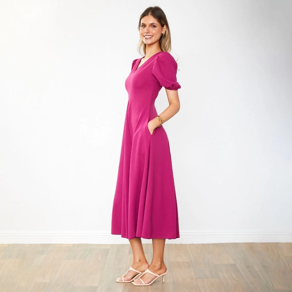 Flora Dress (Berry) - Image 13