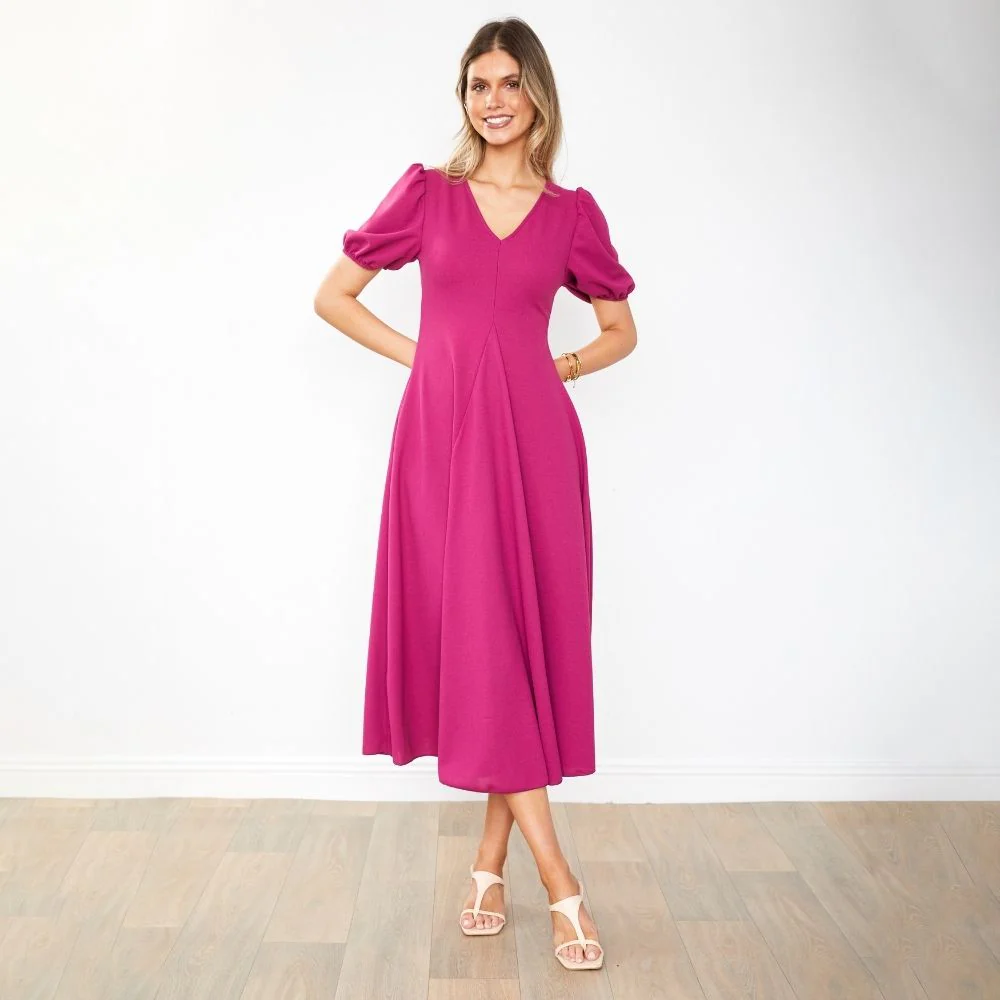 Flora Dress (Berry) - Image 14