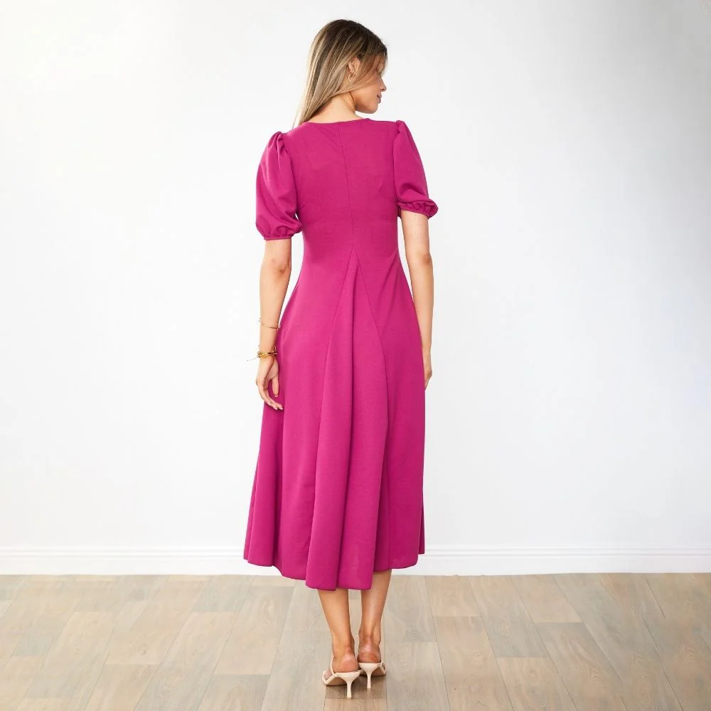 Flora Dress (Berry) - Image 15