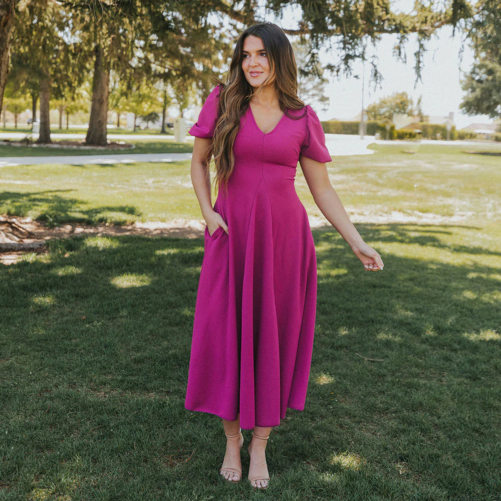 Flora Dress (Berry) - Image 2
