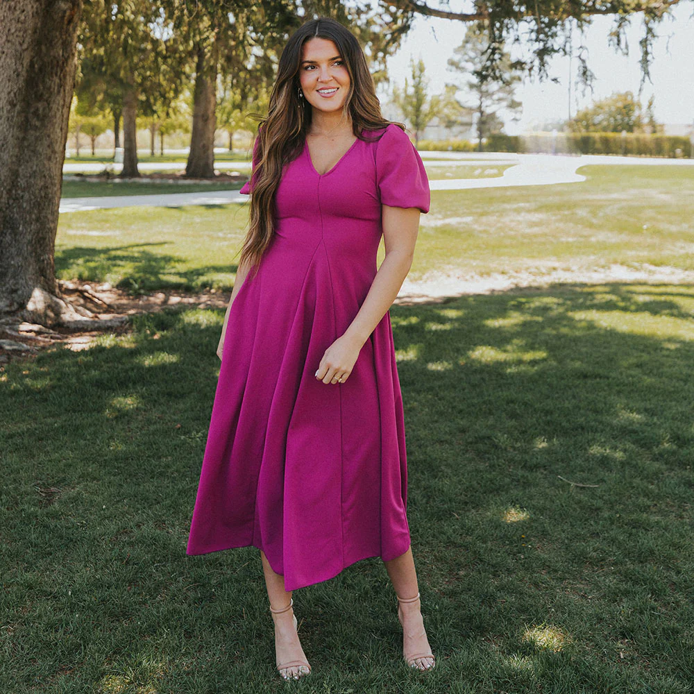 Flora Dress (Berry) - Image 6