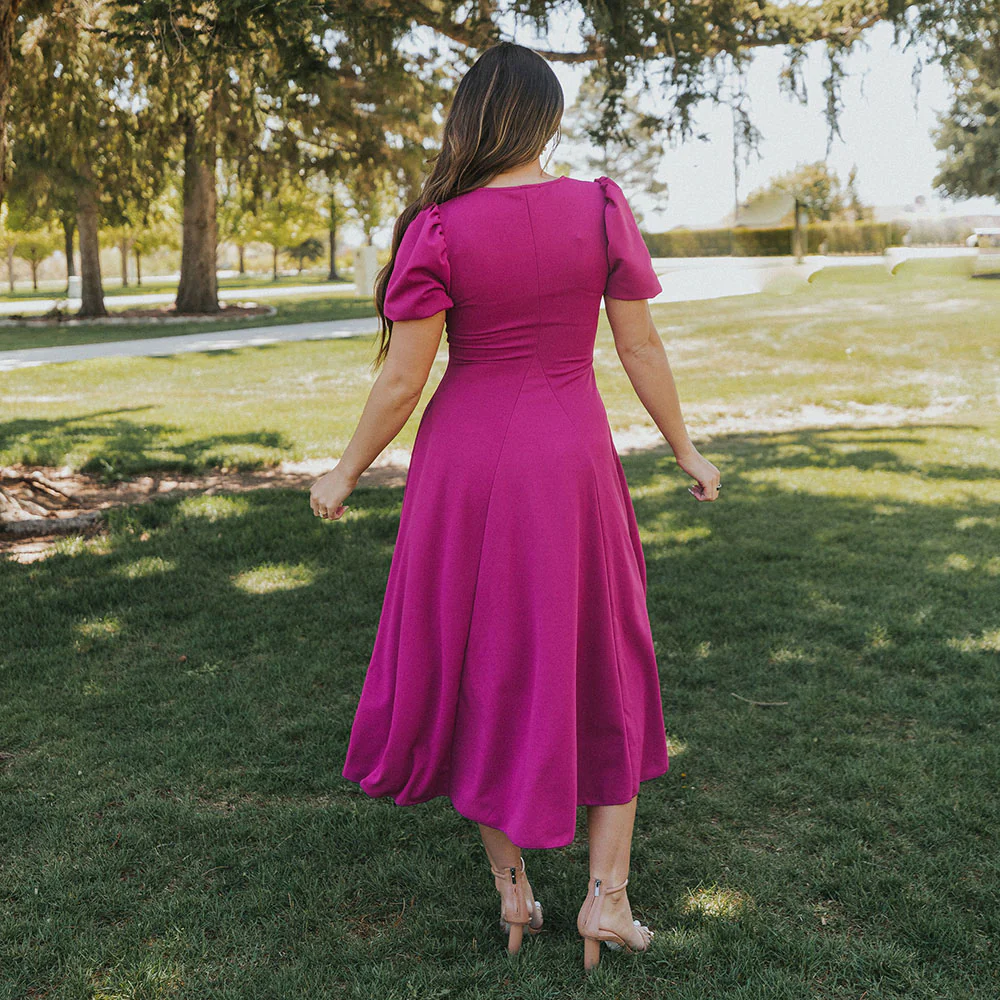 Flora Dress (Berry) - Image 7