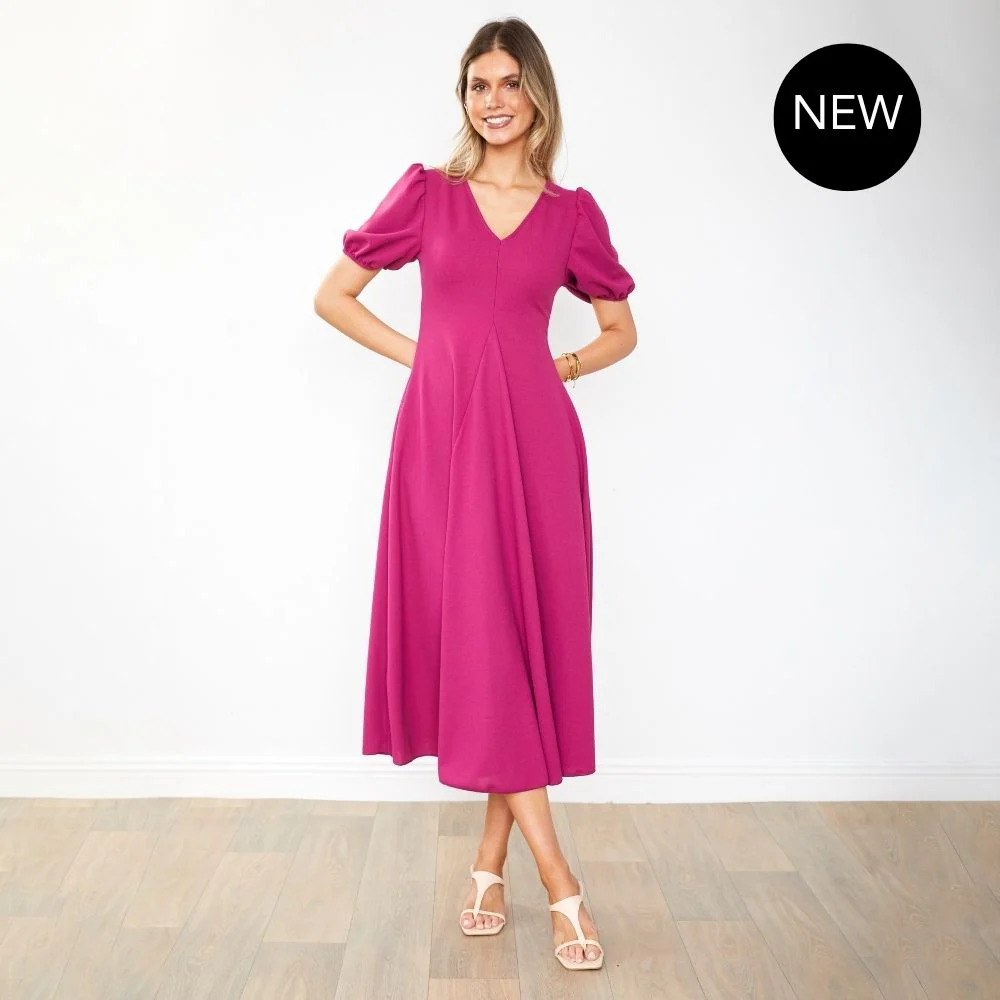Flora Dress (Berry) - Image 8