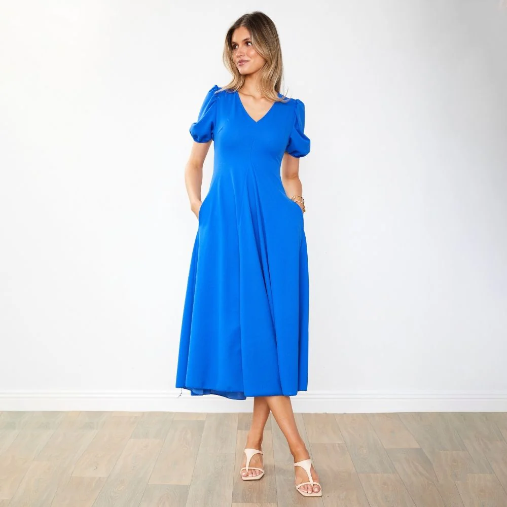 Flora Dress (Cobalt) - Image 11