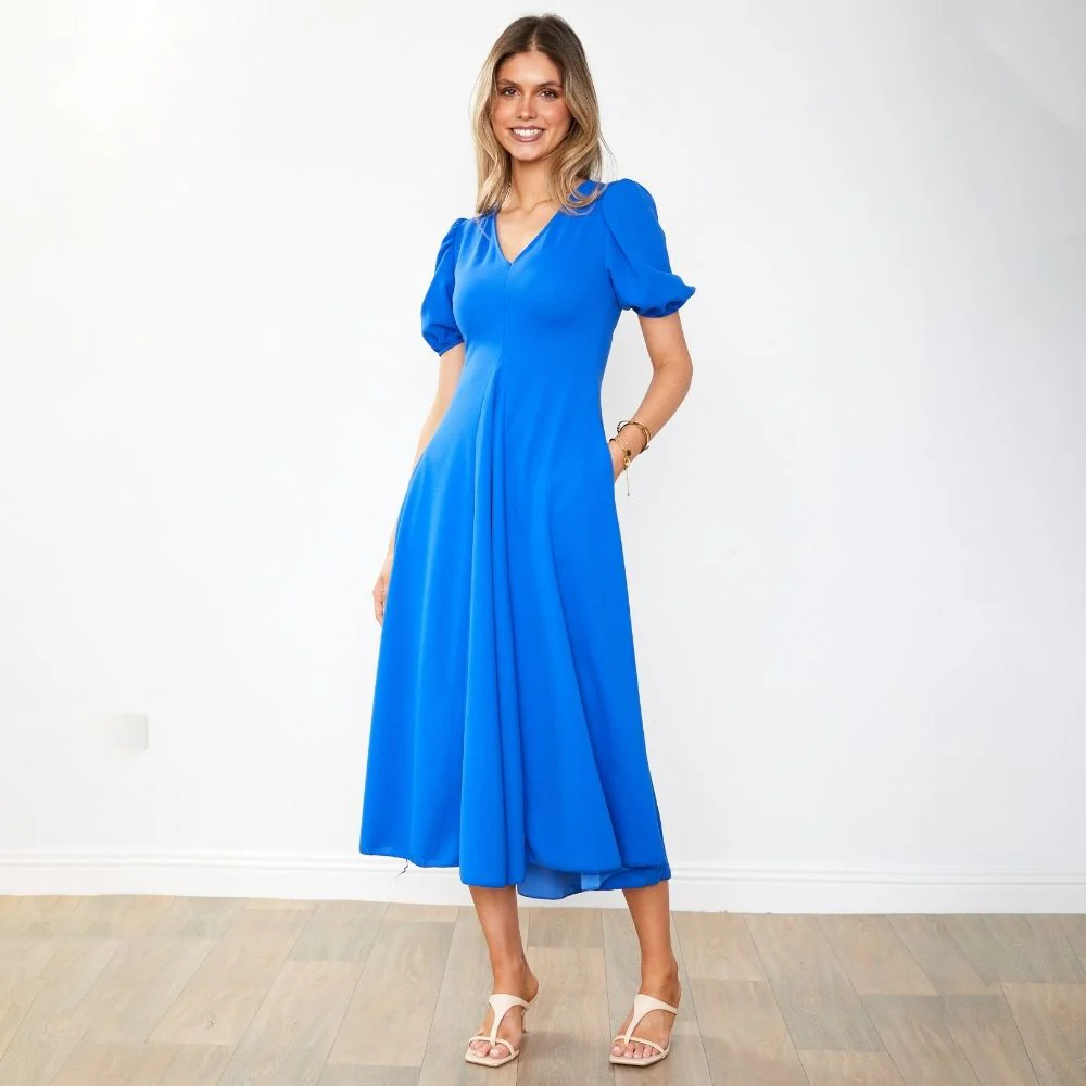Flora Dress (Cobalt) - Image 12