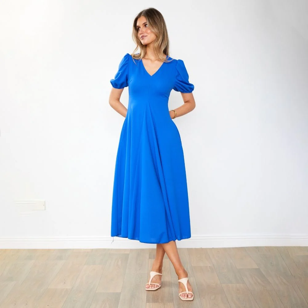 Flora Dress (Cobalt) - Image 13