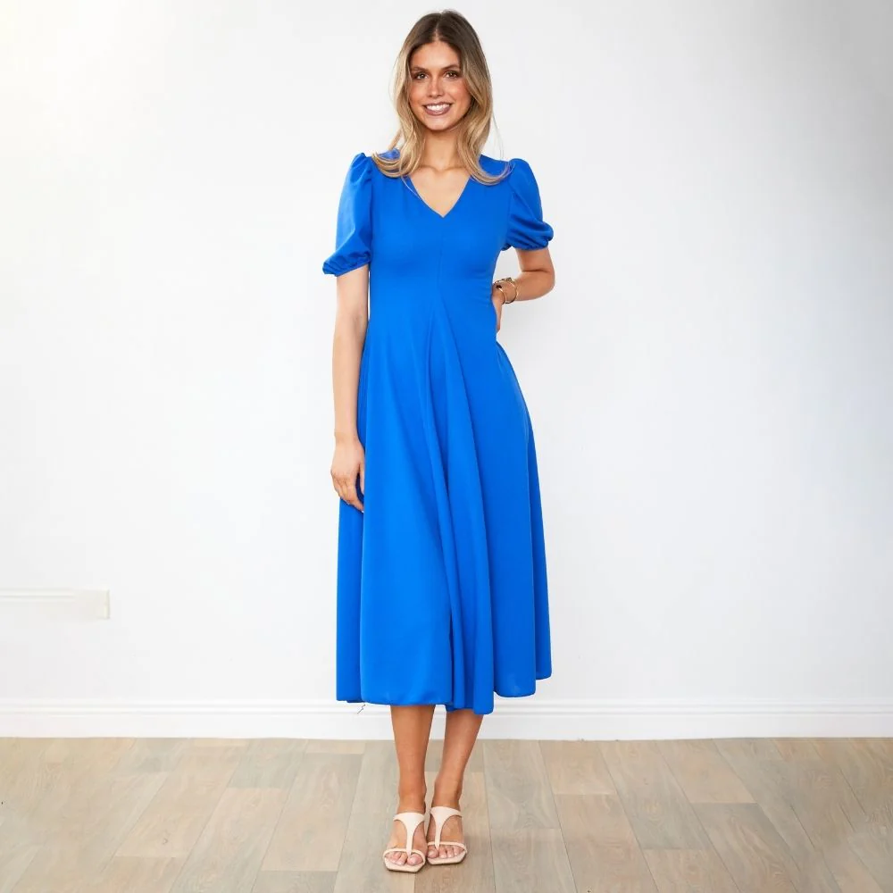 Flora Dress (Cobalt) - Image 14