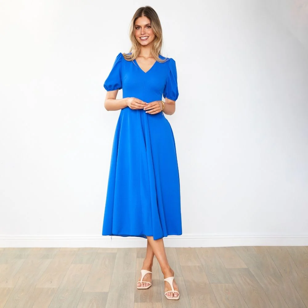 Flora Dress (Cobalt) - Image 16